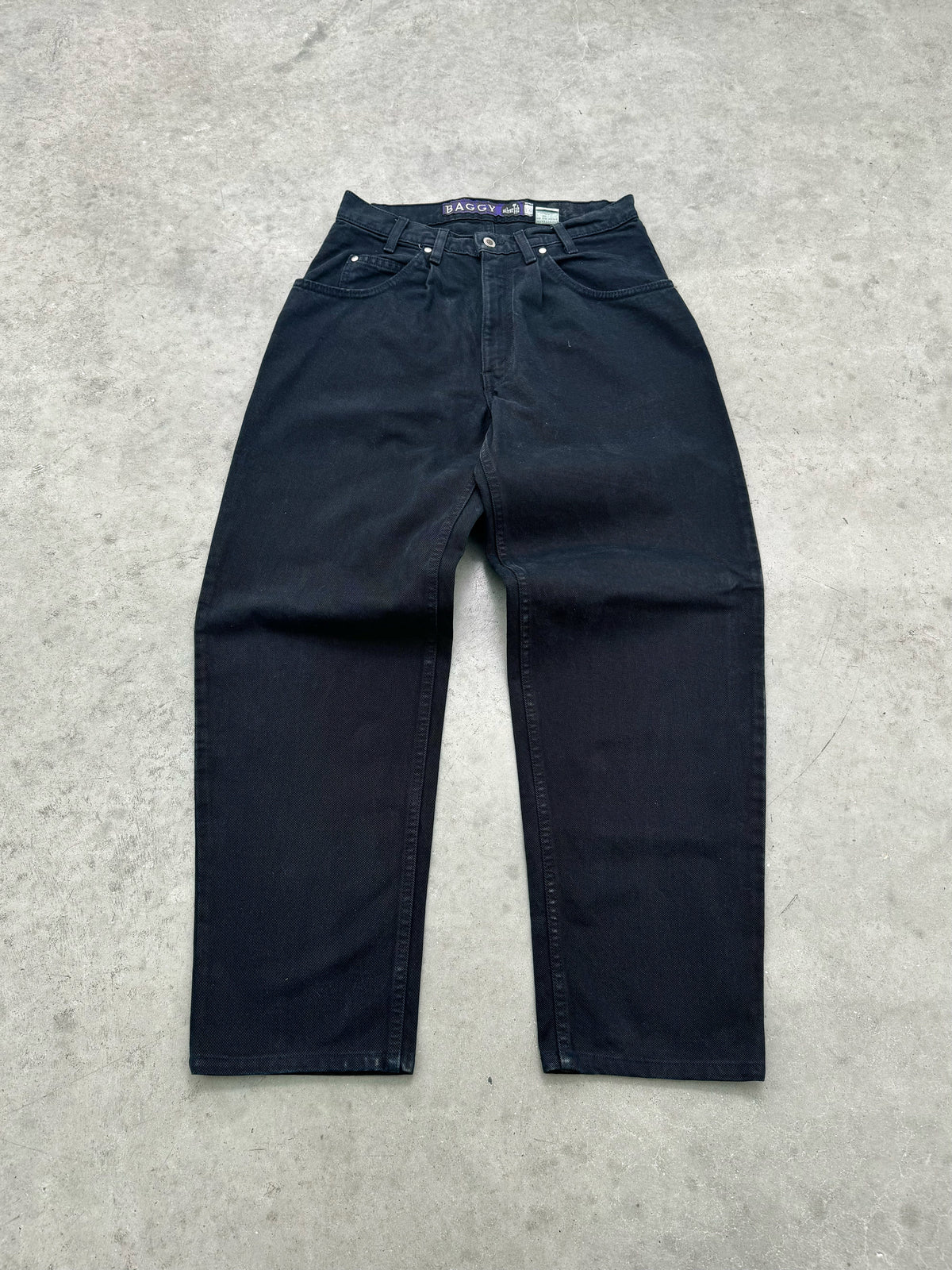 LEVI’S MADE IN USA BLACK SILVERTAB BAGGY JEANS - 1990S