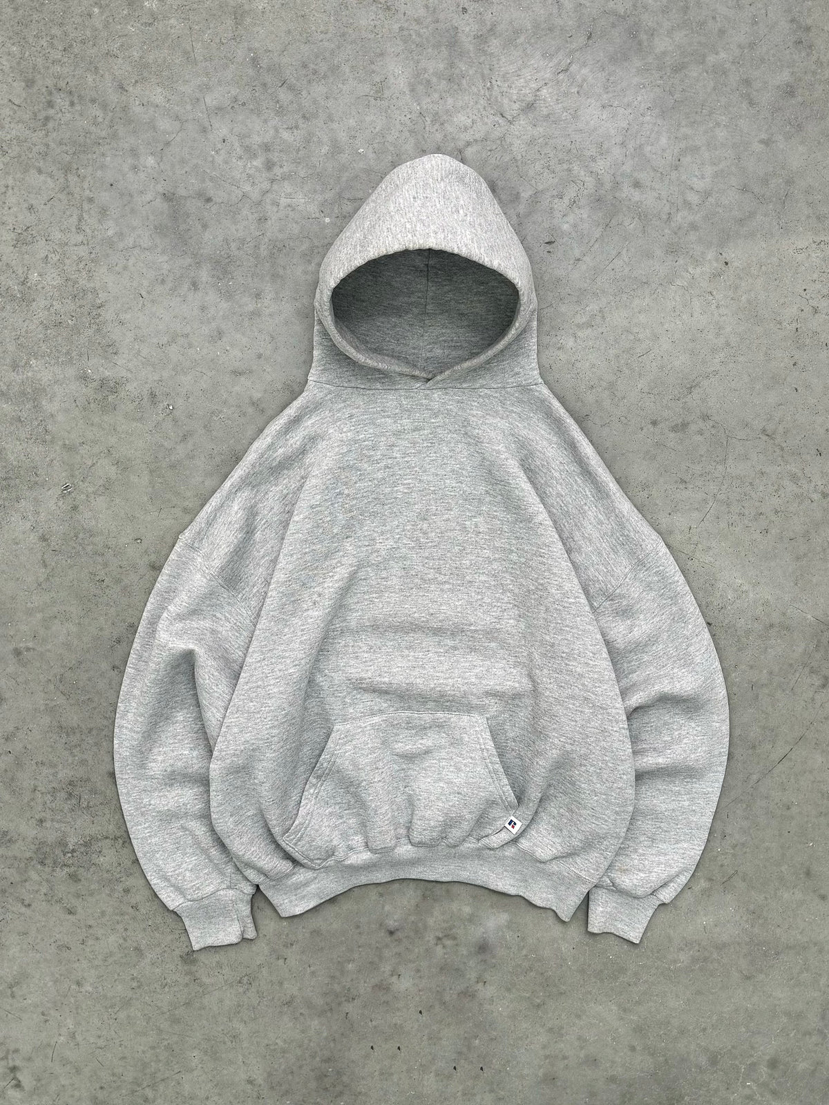 HEATHER GREY RUSSELL HOODIE - 1990S
