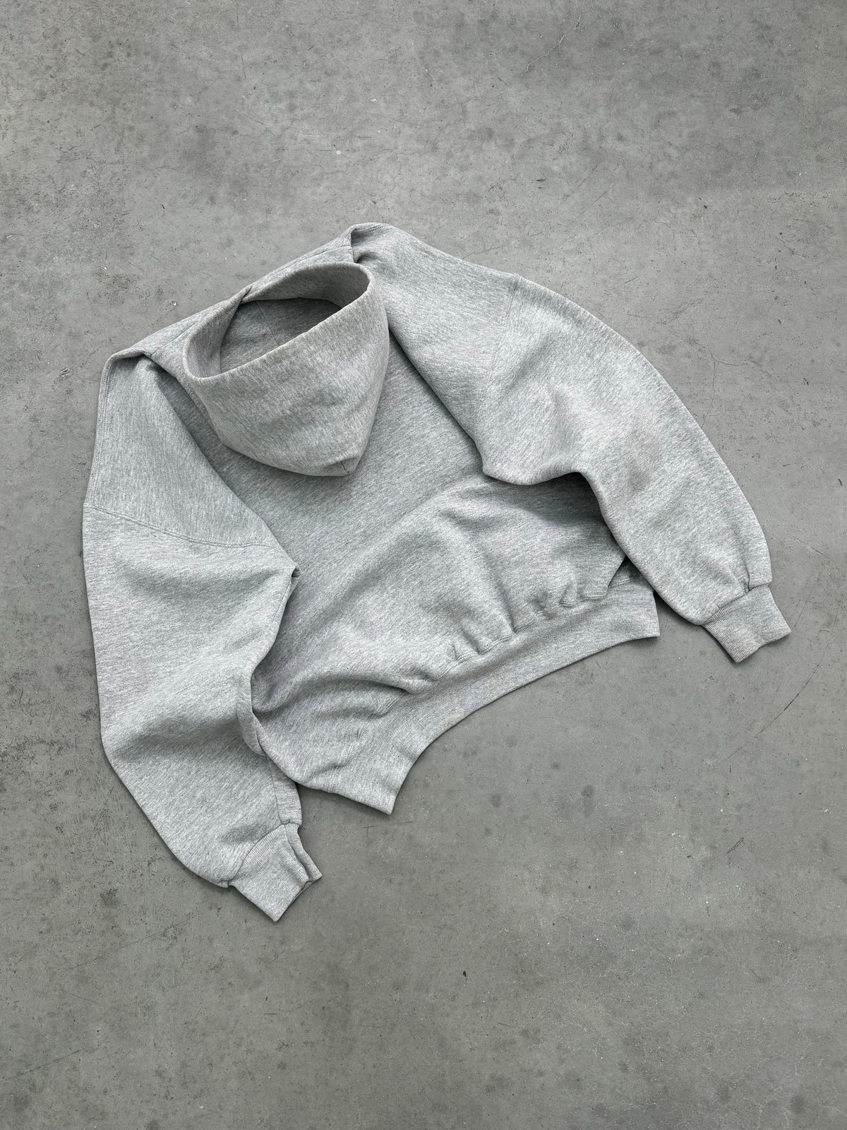 HEATHER GREY RUSSELL HOODIE - 1990S