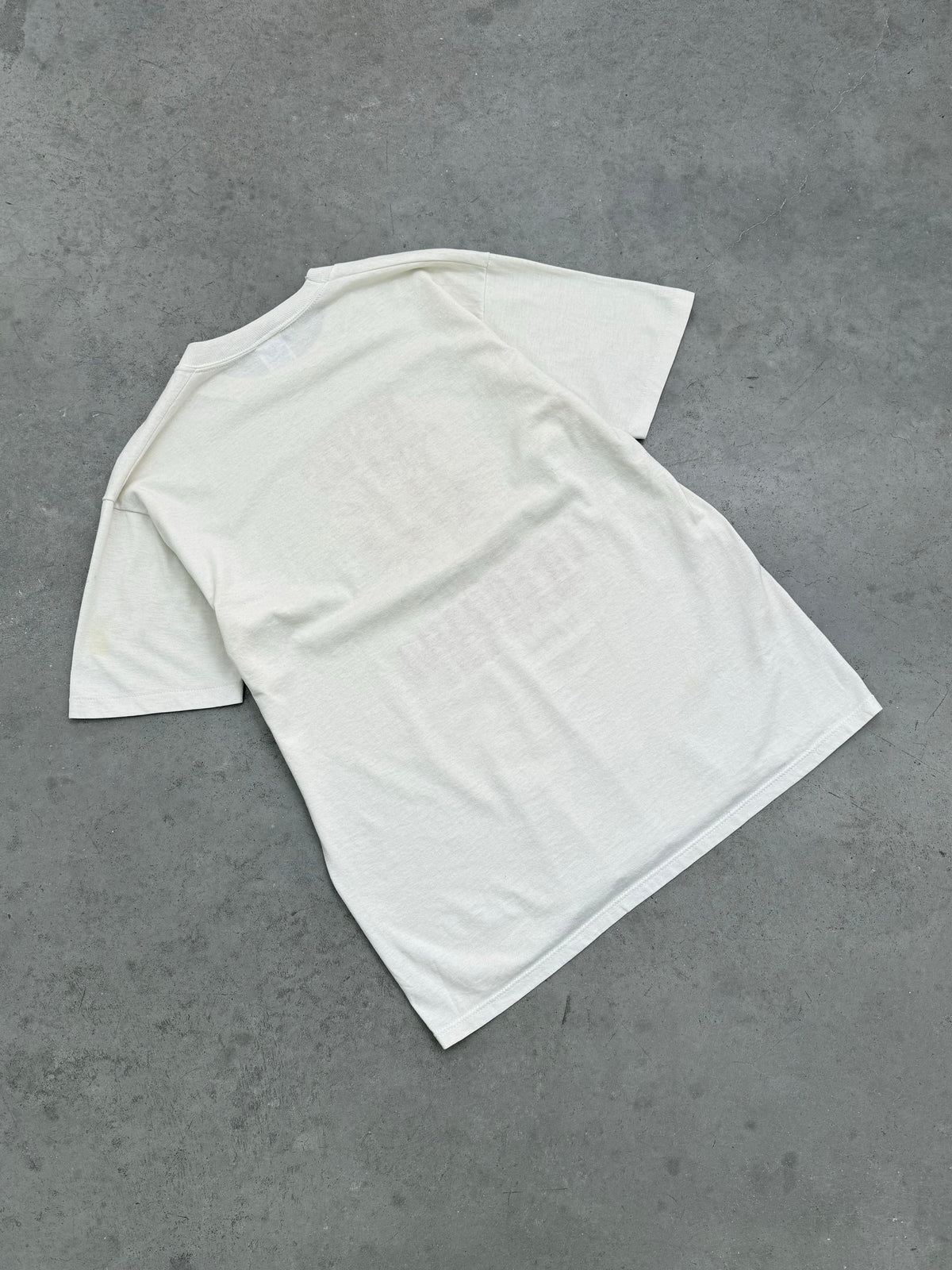 "JESUS IS MY LIFEGUARD" WHITE TEE - 1980S