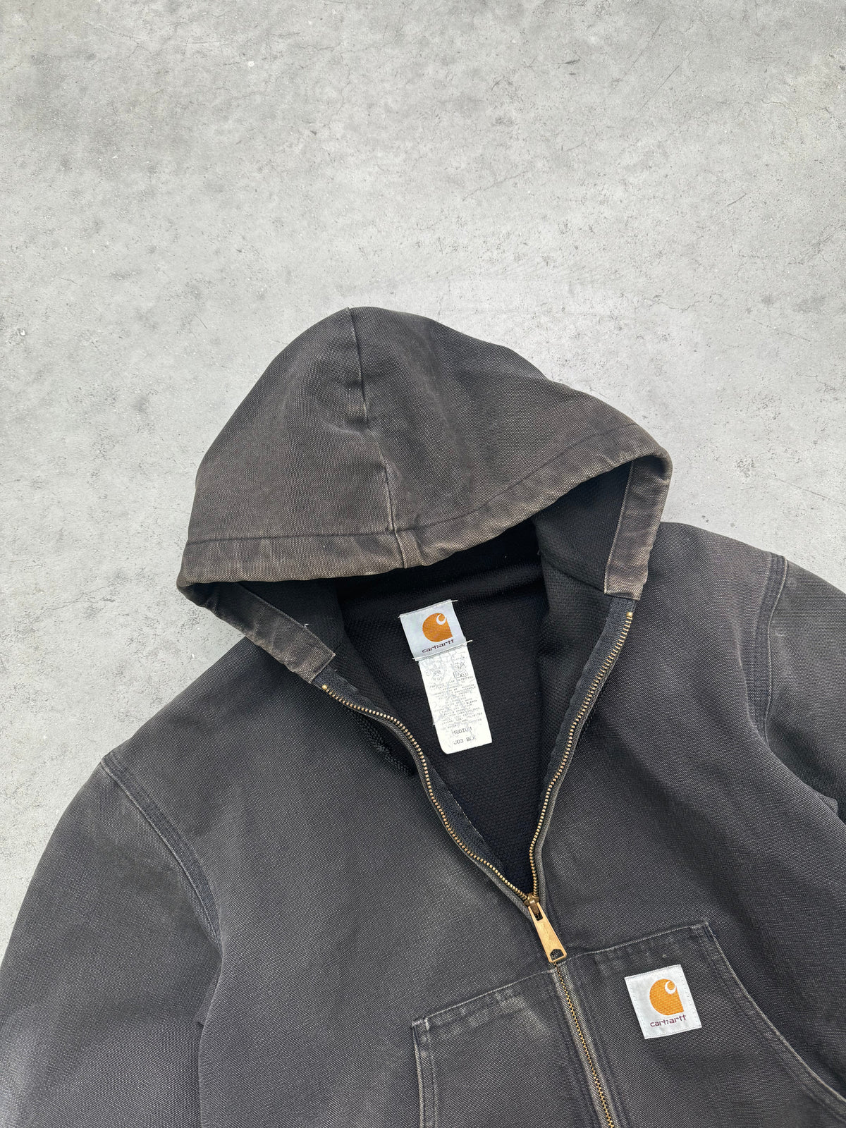 FADED BLACK CARHARTT ACTIVE JACKET - 1990S