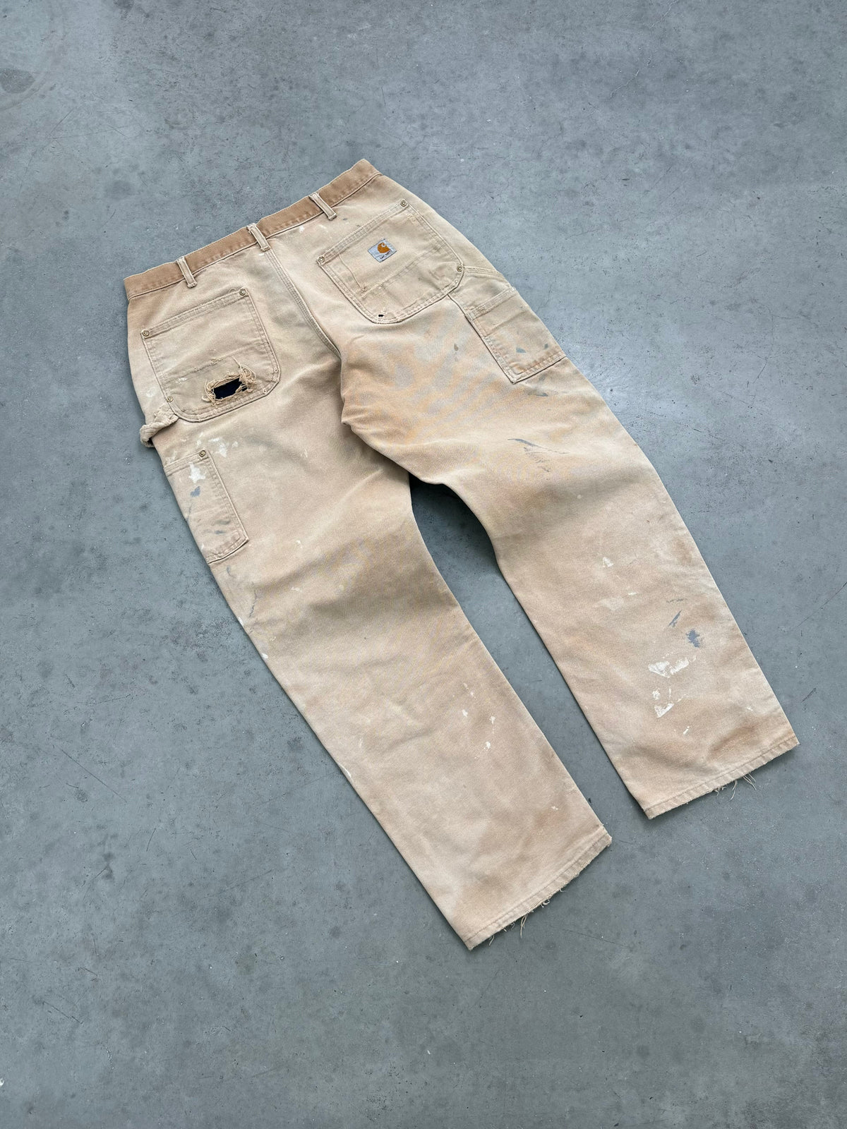 FADED SAND PAINTERS CARHARTT DOUBLE KNEES - 1990S