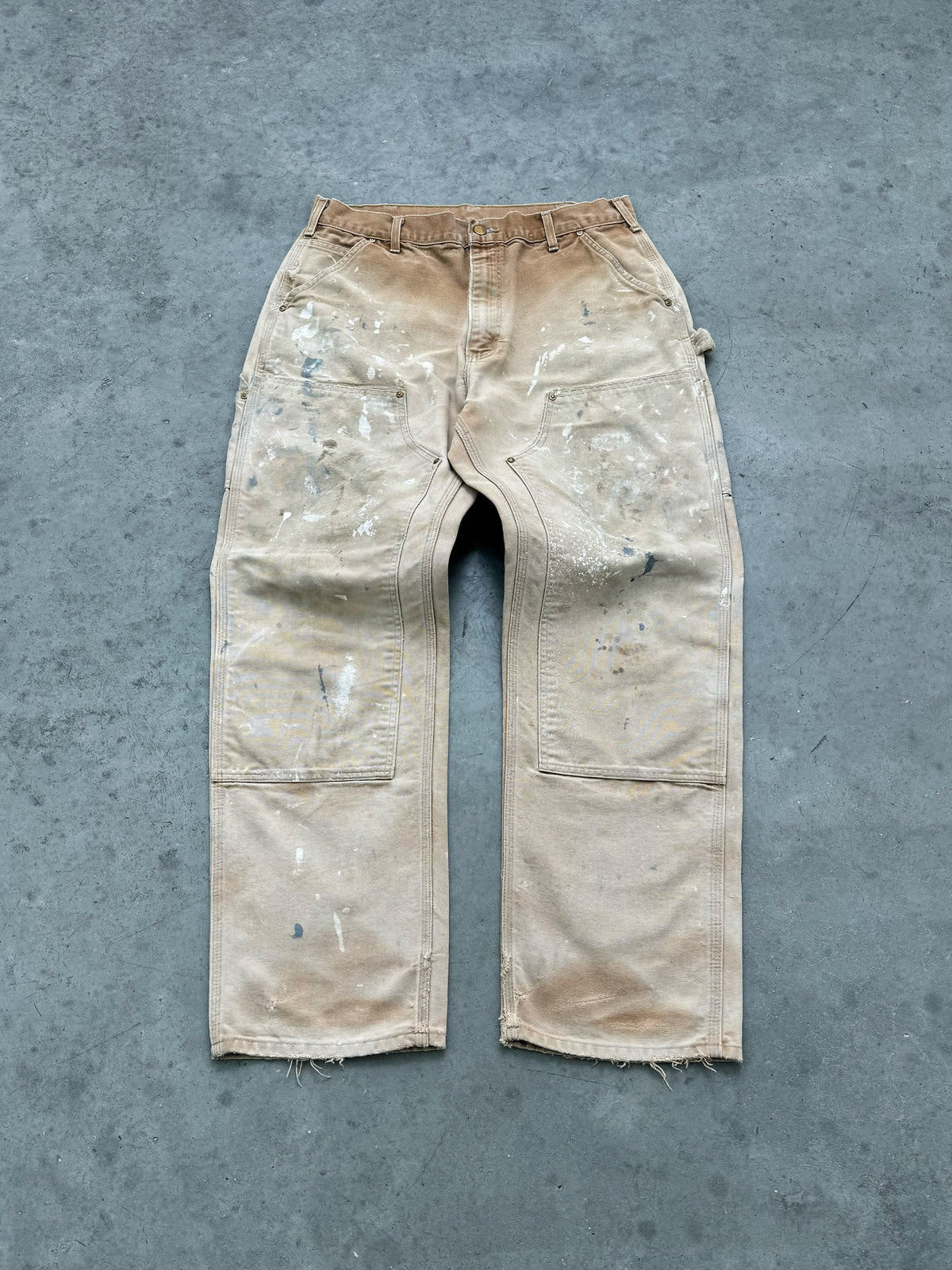 FADED SAND PAINTERS CARHARTT DOUBLE KNEES - 1990S