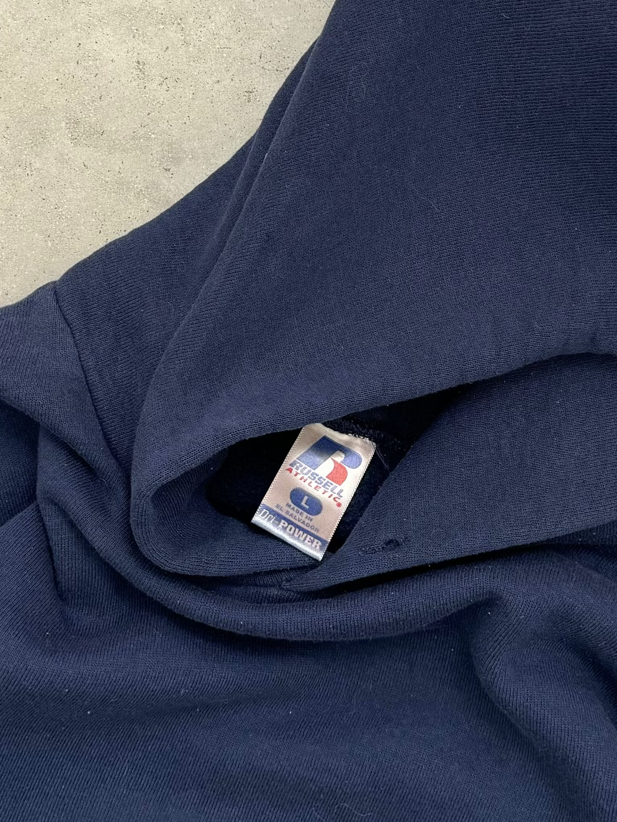 FADED NAVY RUSSELL HOODIE - 2000S