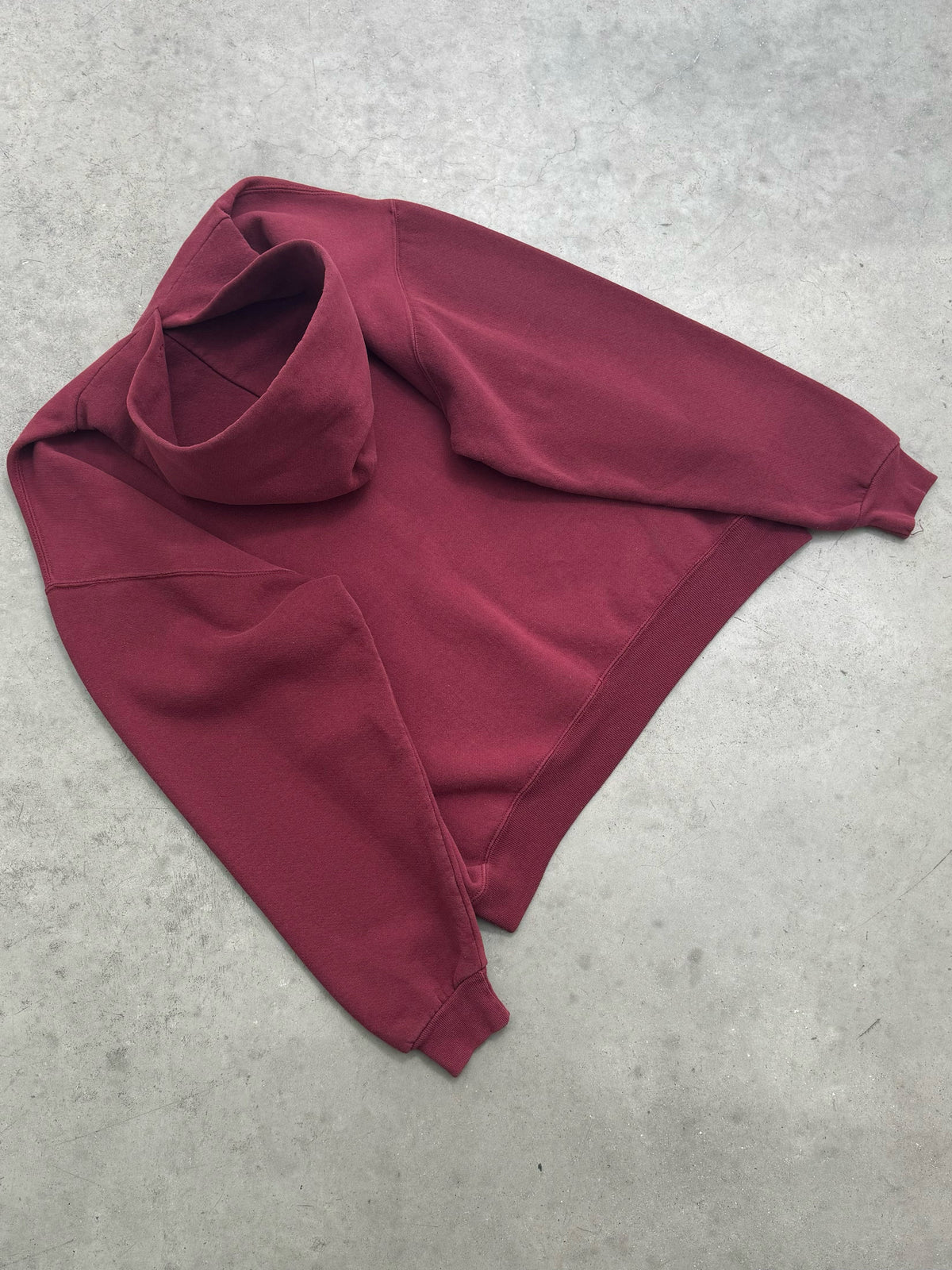 FADED MAROON "CENTRAL" RUSSELL HOODIE - 1990S