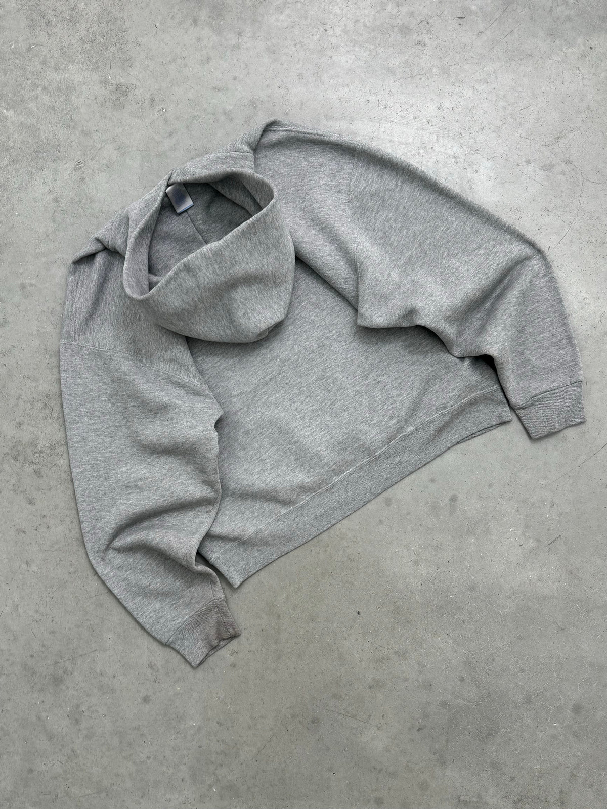 FADED HEATHER GREY RUSSELL HOODIE - 1990S