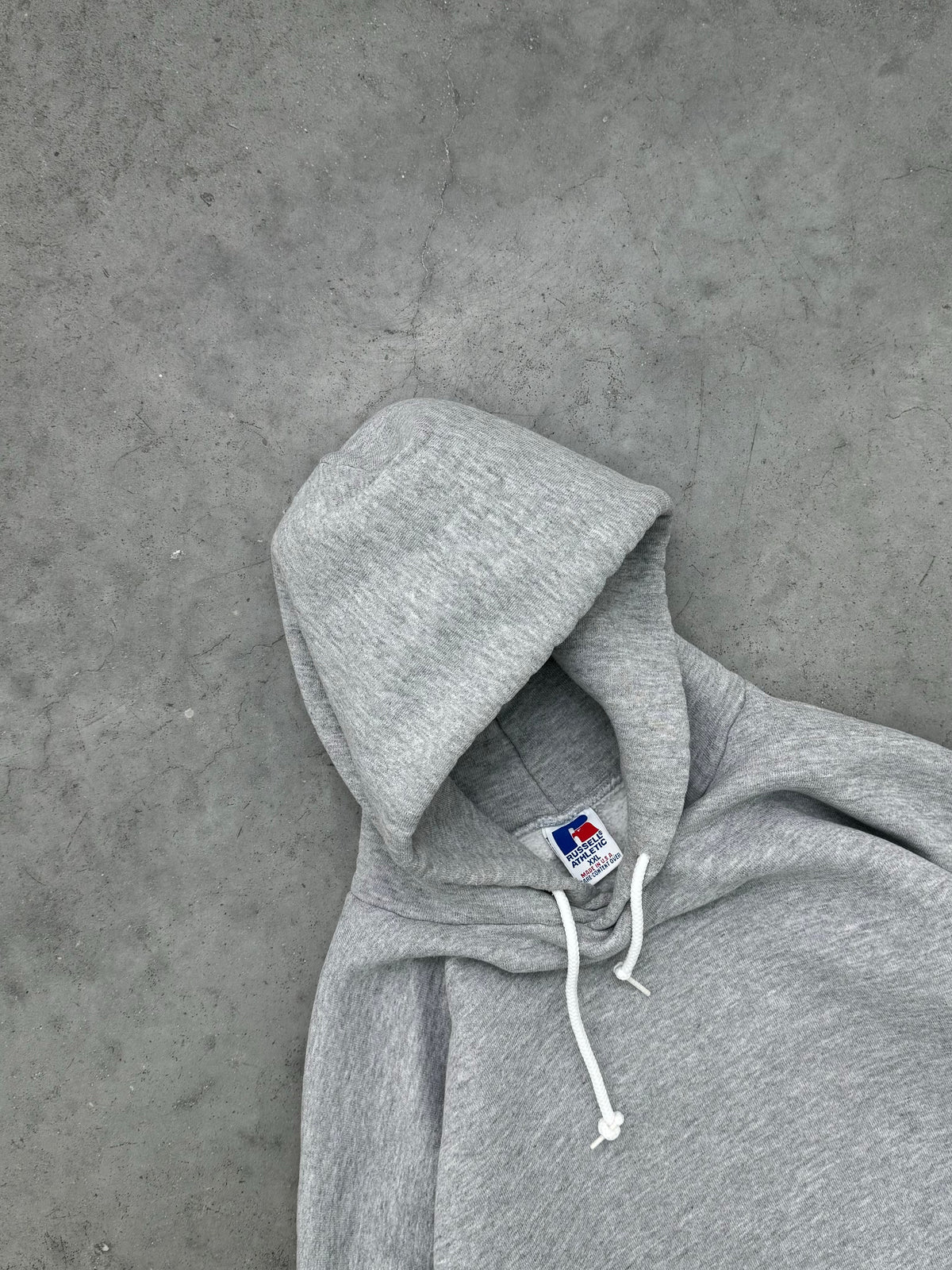 HEATHER GREY RUSSELL HOODIE - 1990S