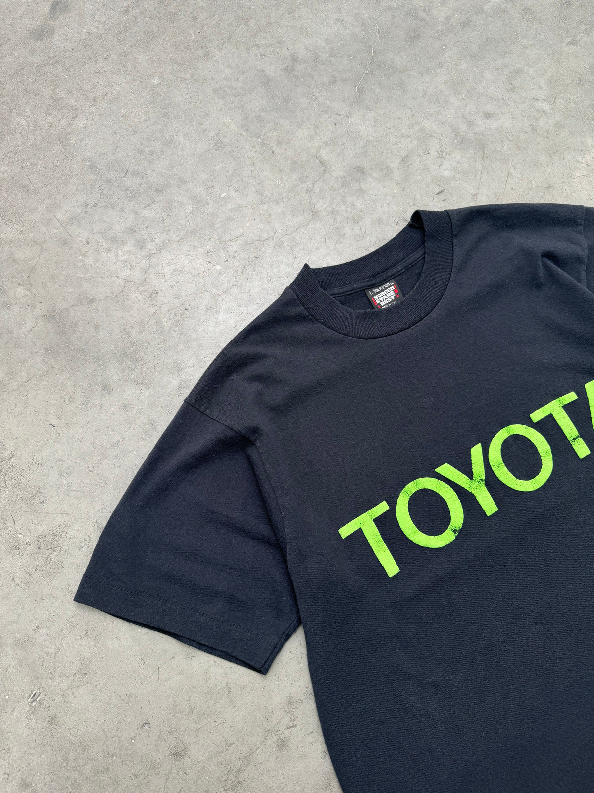 "TOYOTA" FADED BLACK TEE - 1980S
