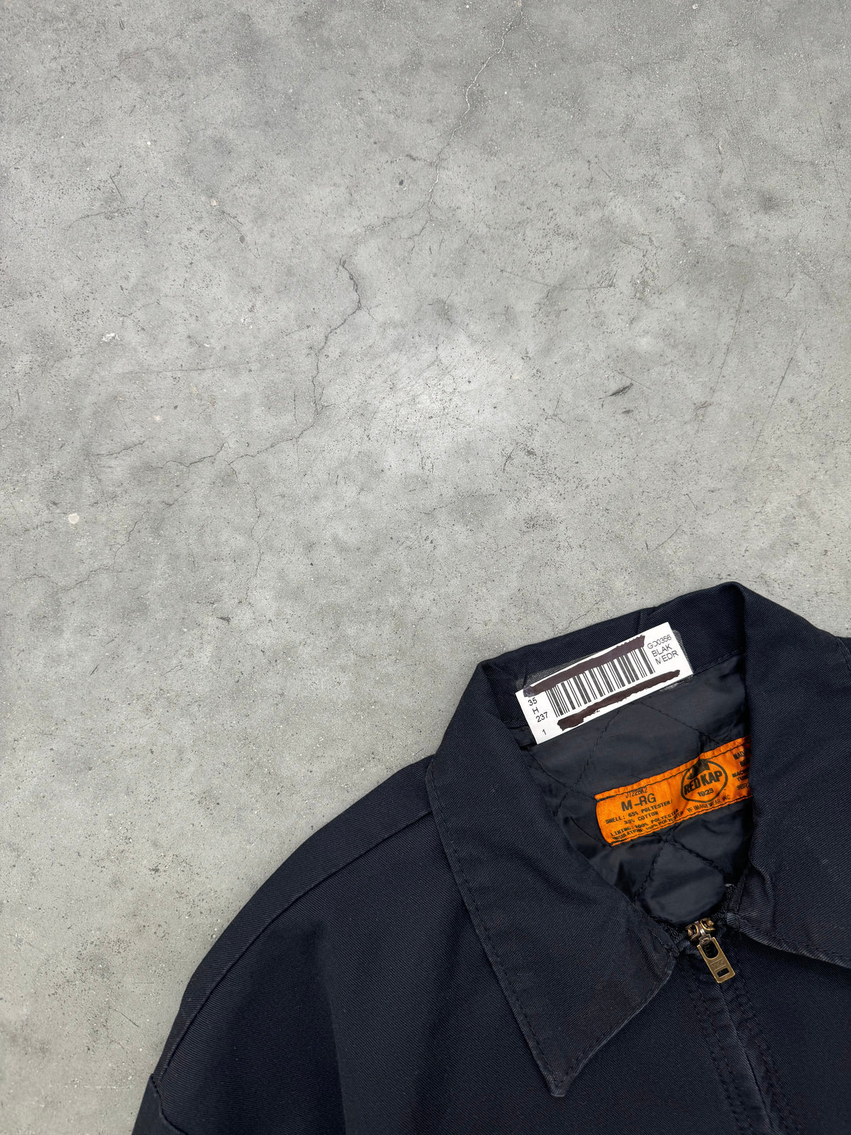 FADED BLACK MECHANIC JACKET - 1980S