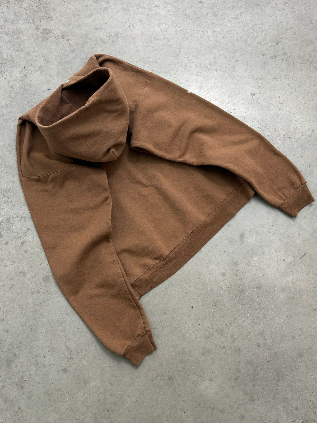 FADED MOCHA BROWN HOODIE - 2000S