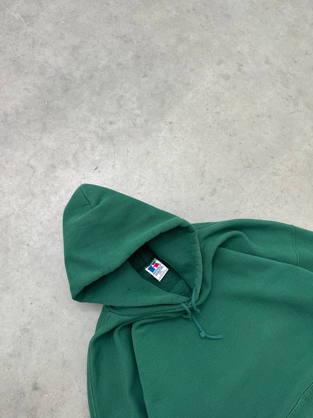 FADED FOREST GREEN RUSSELL HOODIE - 1990S