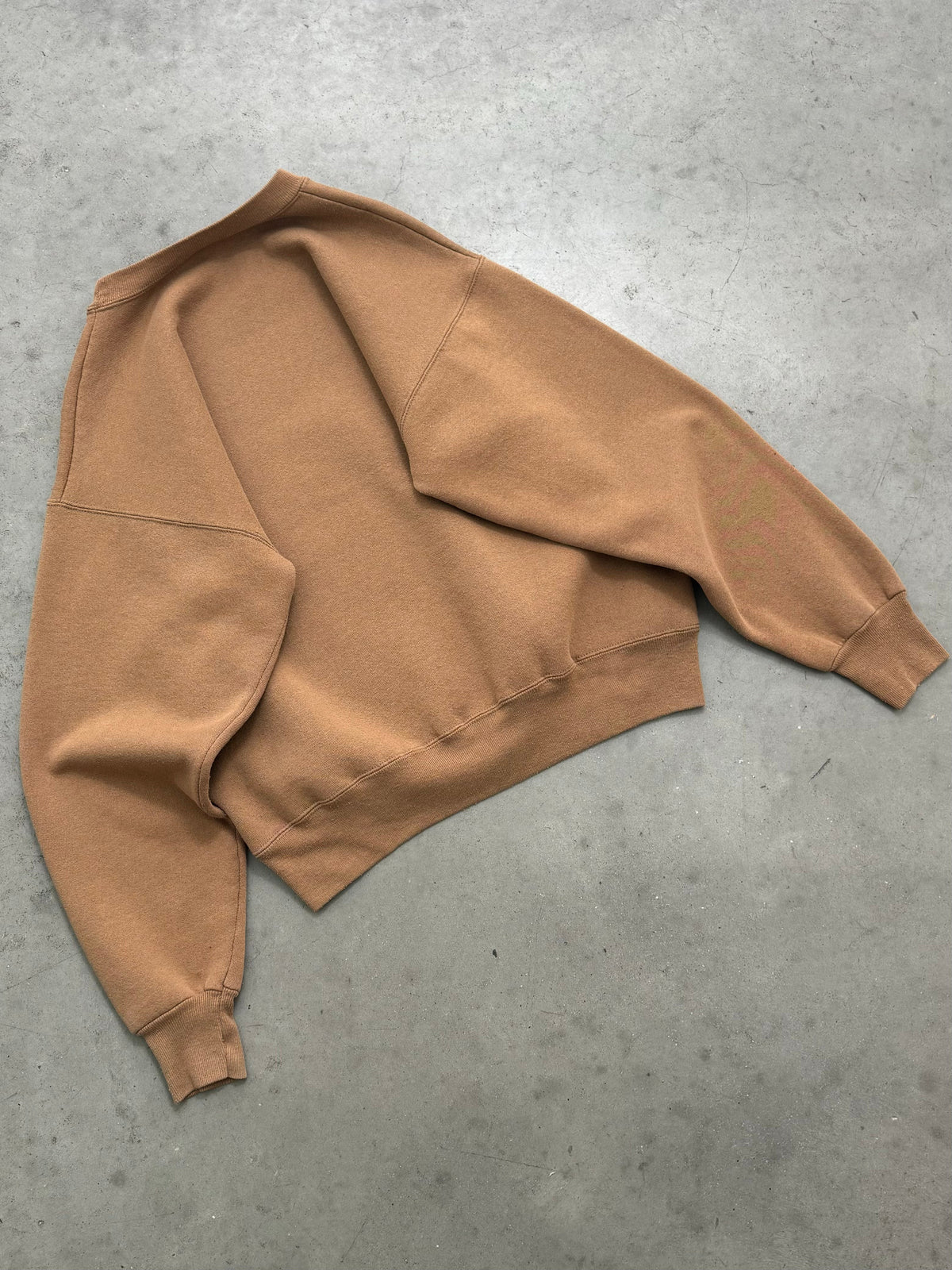 FADED COFFEE BROWN CREWNECK - 1990S