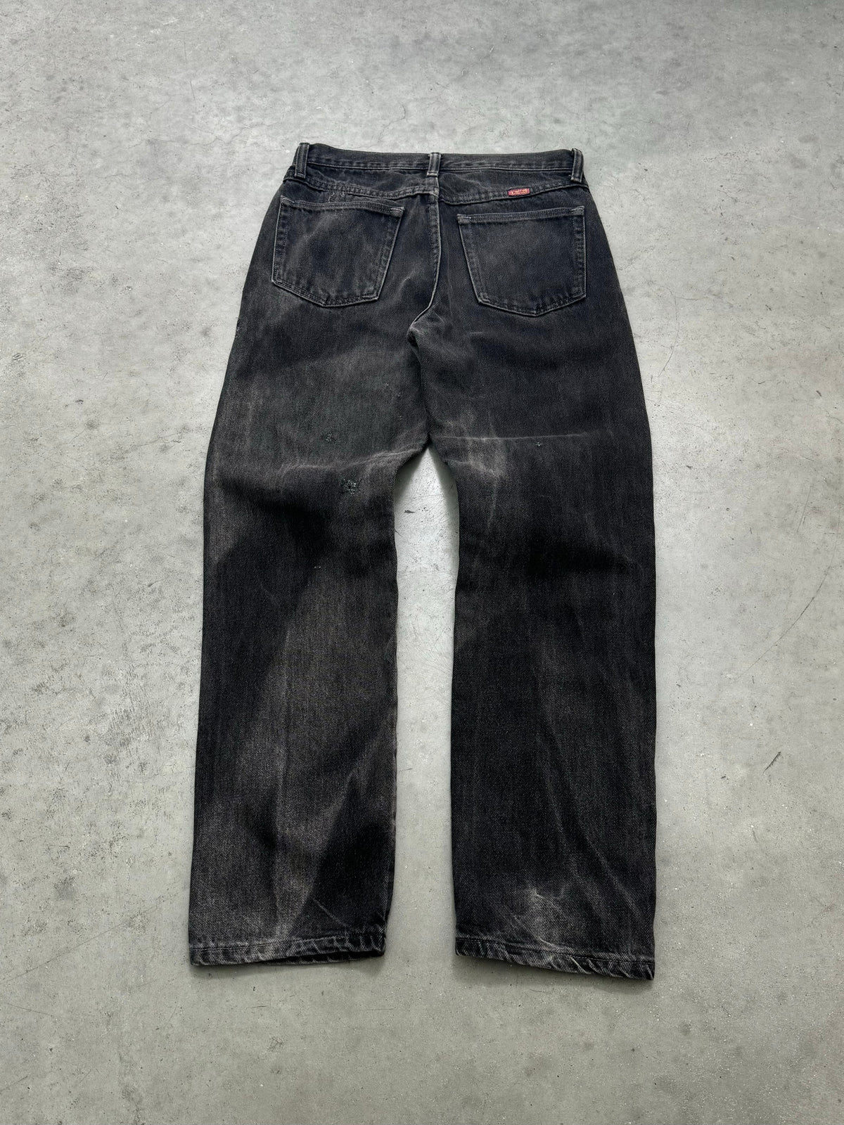 SUN FADED MIDNIGHT BLACK JEANS - 1990S