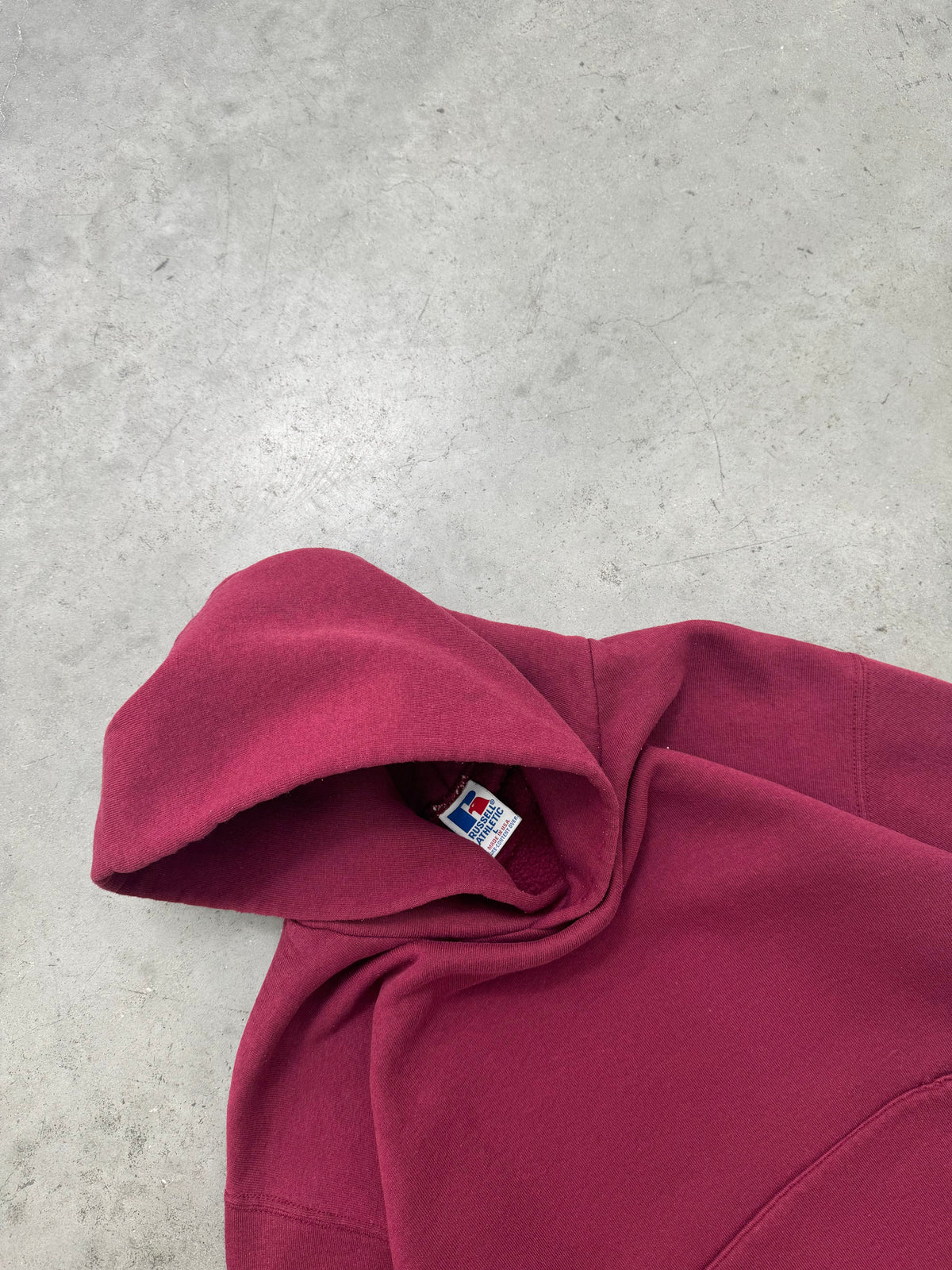 FADED WINE RED RUSSELL HOODIE - 1990S