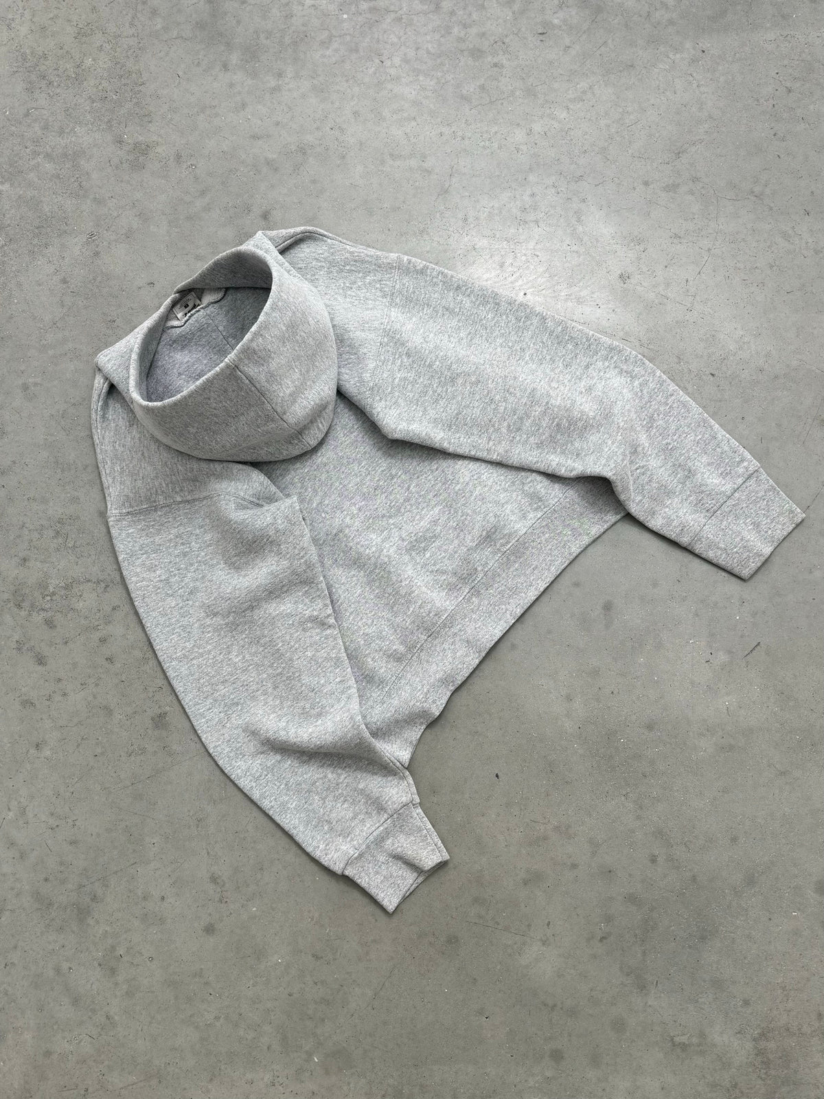 HEATHER GREY "WESTERN" HOODIE - 1990S