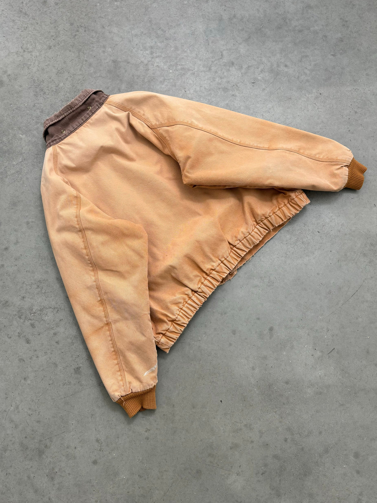 SUN FADED BEIGE WALLS ZIP-UP JACKET - 1990S