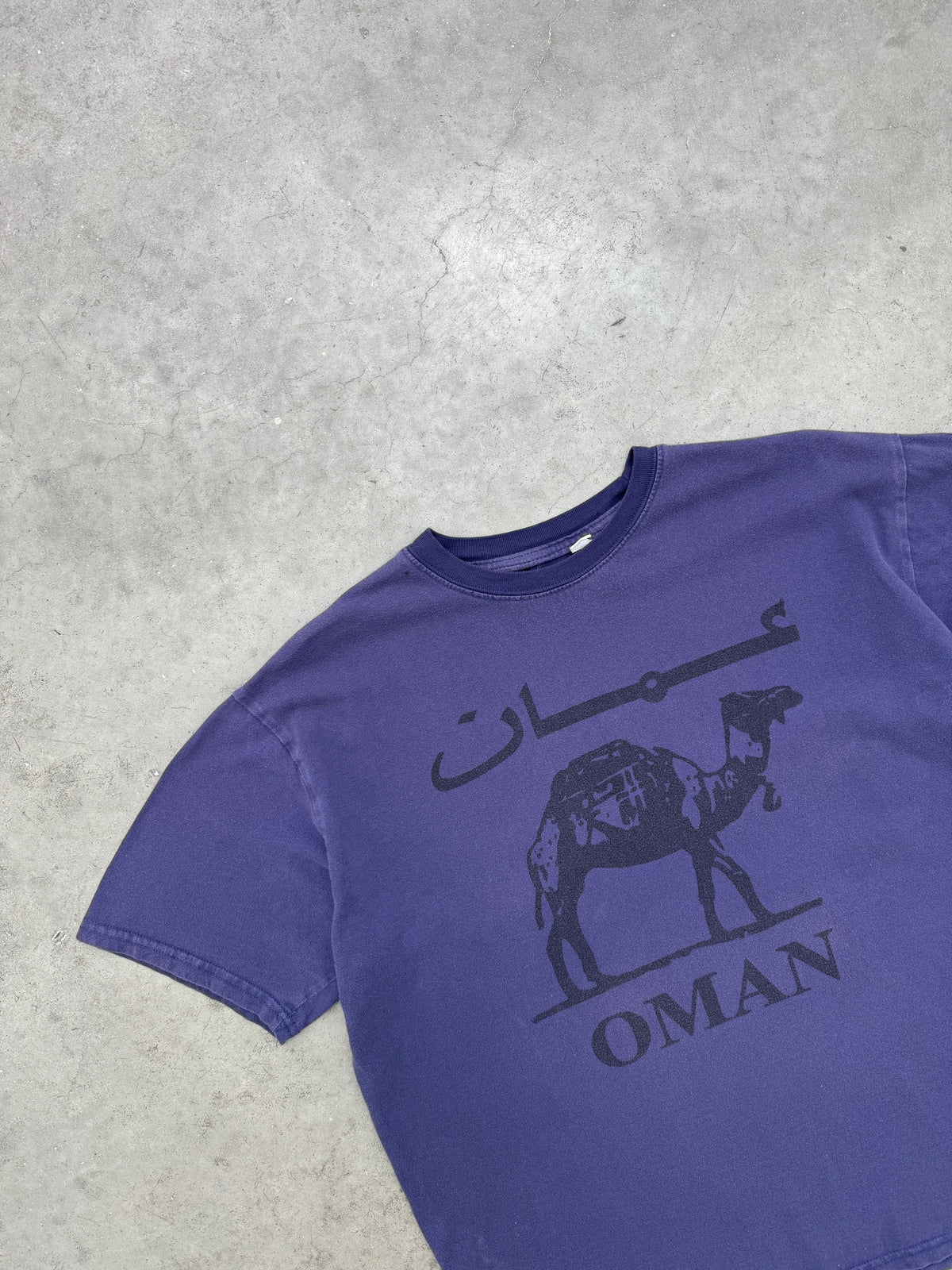 FADED INDIGO "OMAN" TEE - 2000S