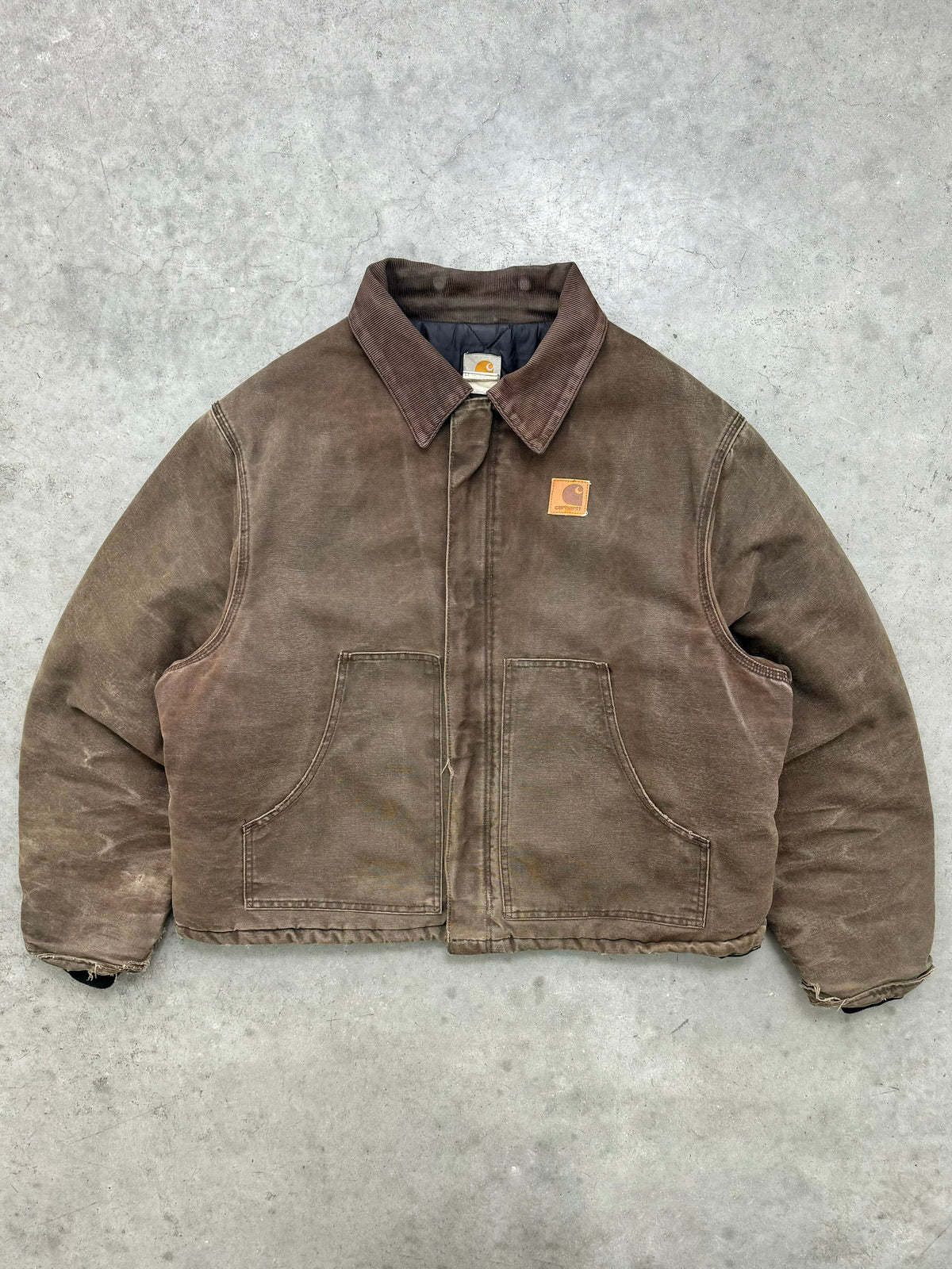 FADED MUD BROWN CARHARTT ARCTIC JACKET - 1990S