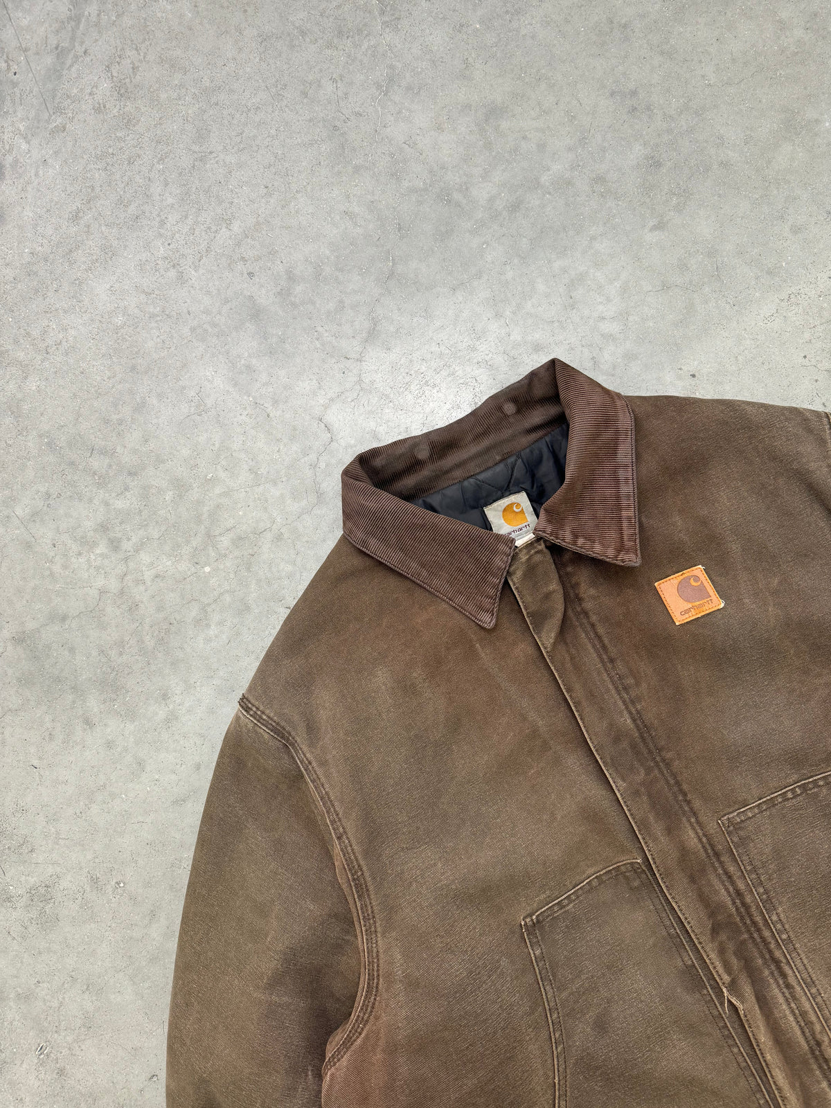 FADED MUD BROWN CARHARTT ARCTIC JACKET - 1990S