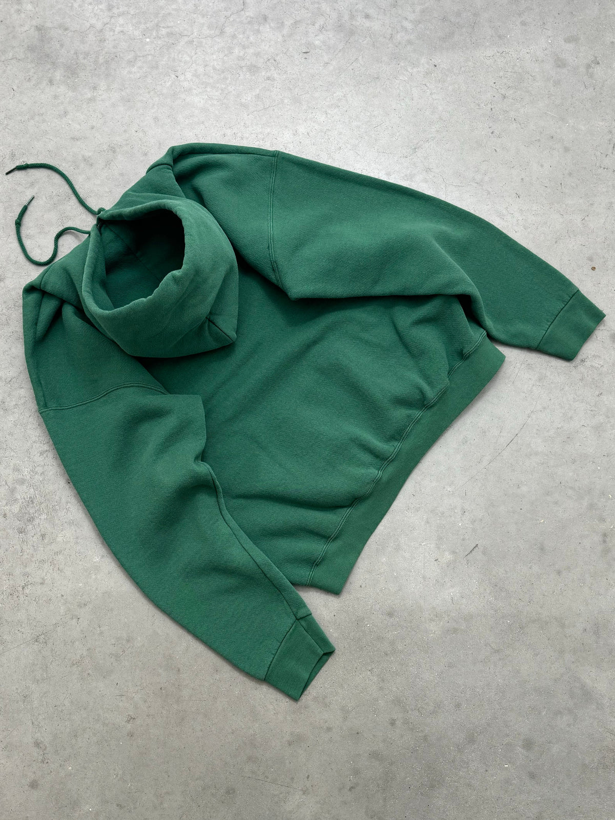 FADED FOREST GREEN "ROLEX" HOODIE - 1990S